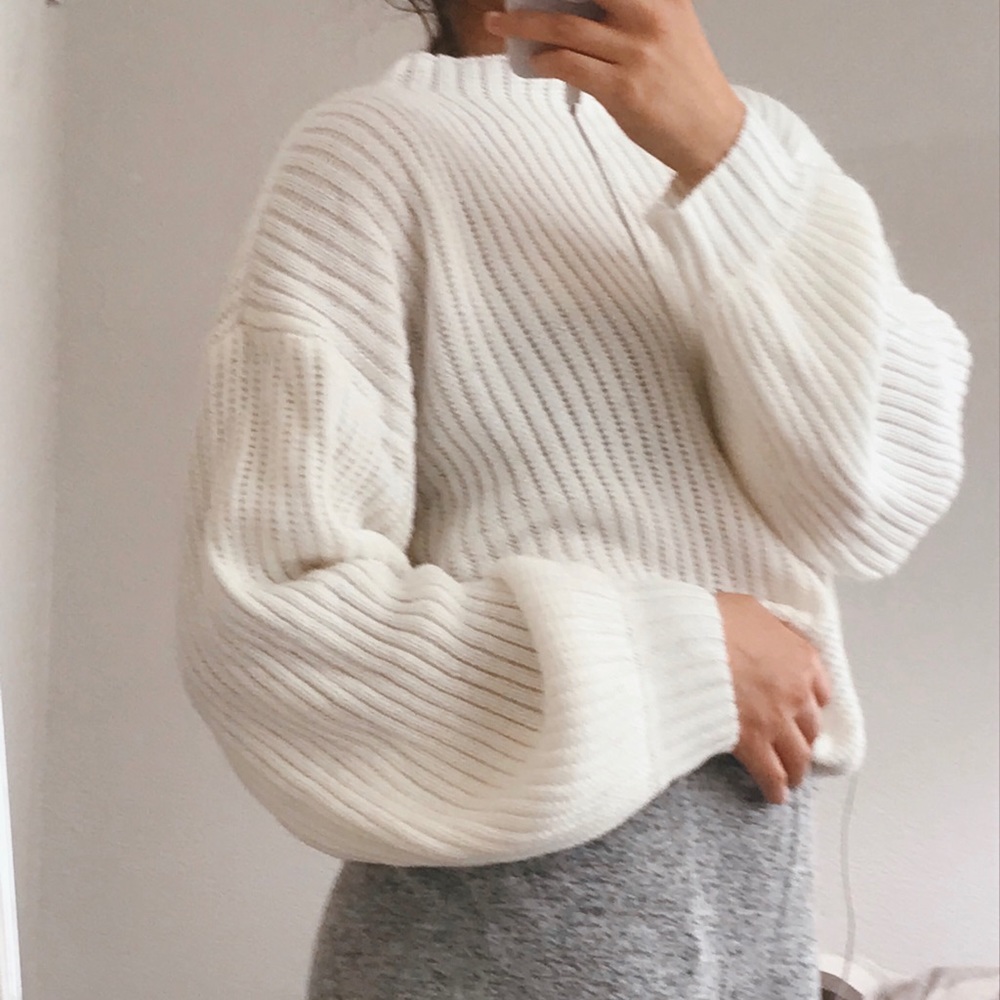 Cream white sweater!